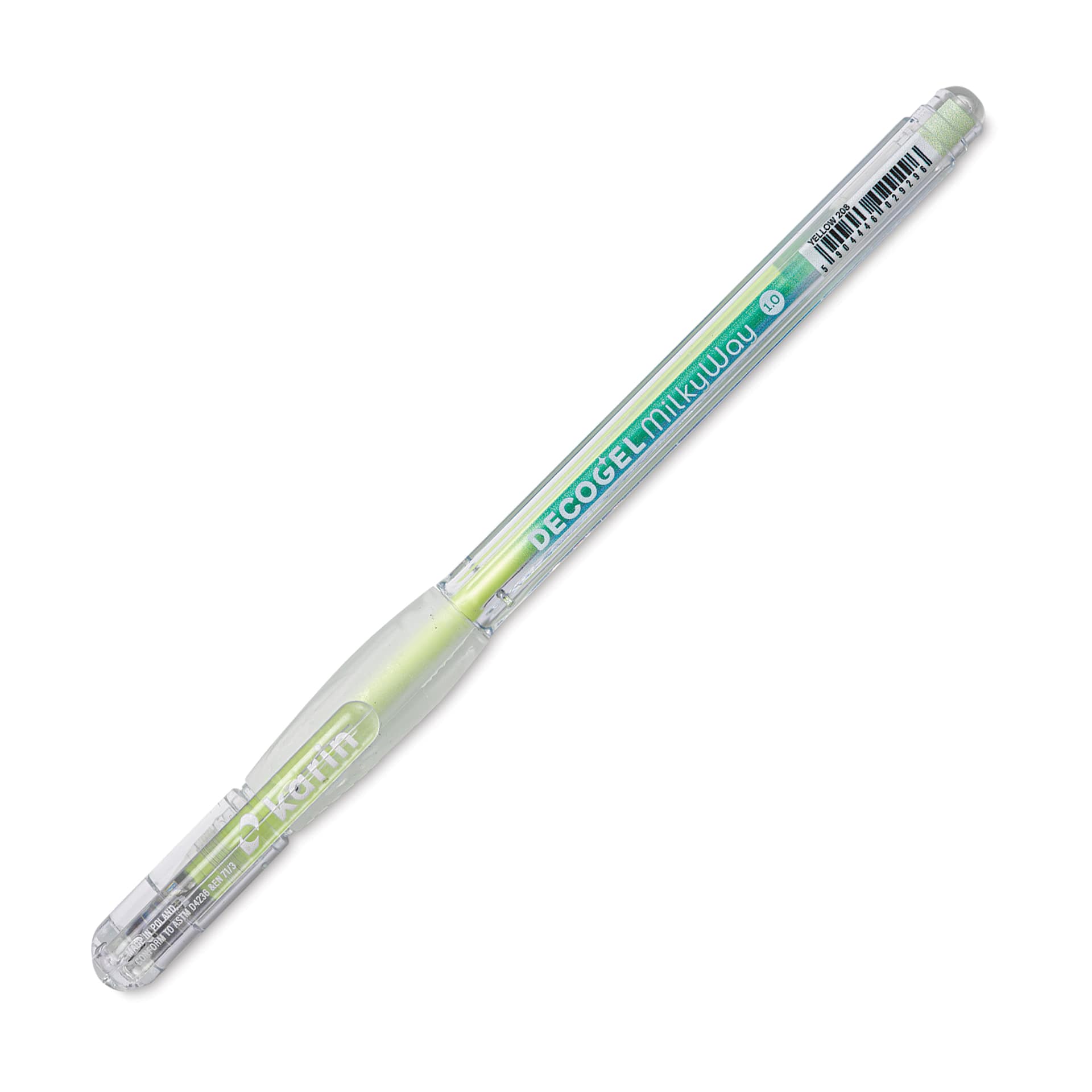 Karin DecoGel MilkyWay Pen - 208 Yellow, cap on