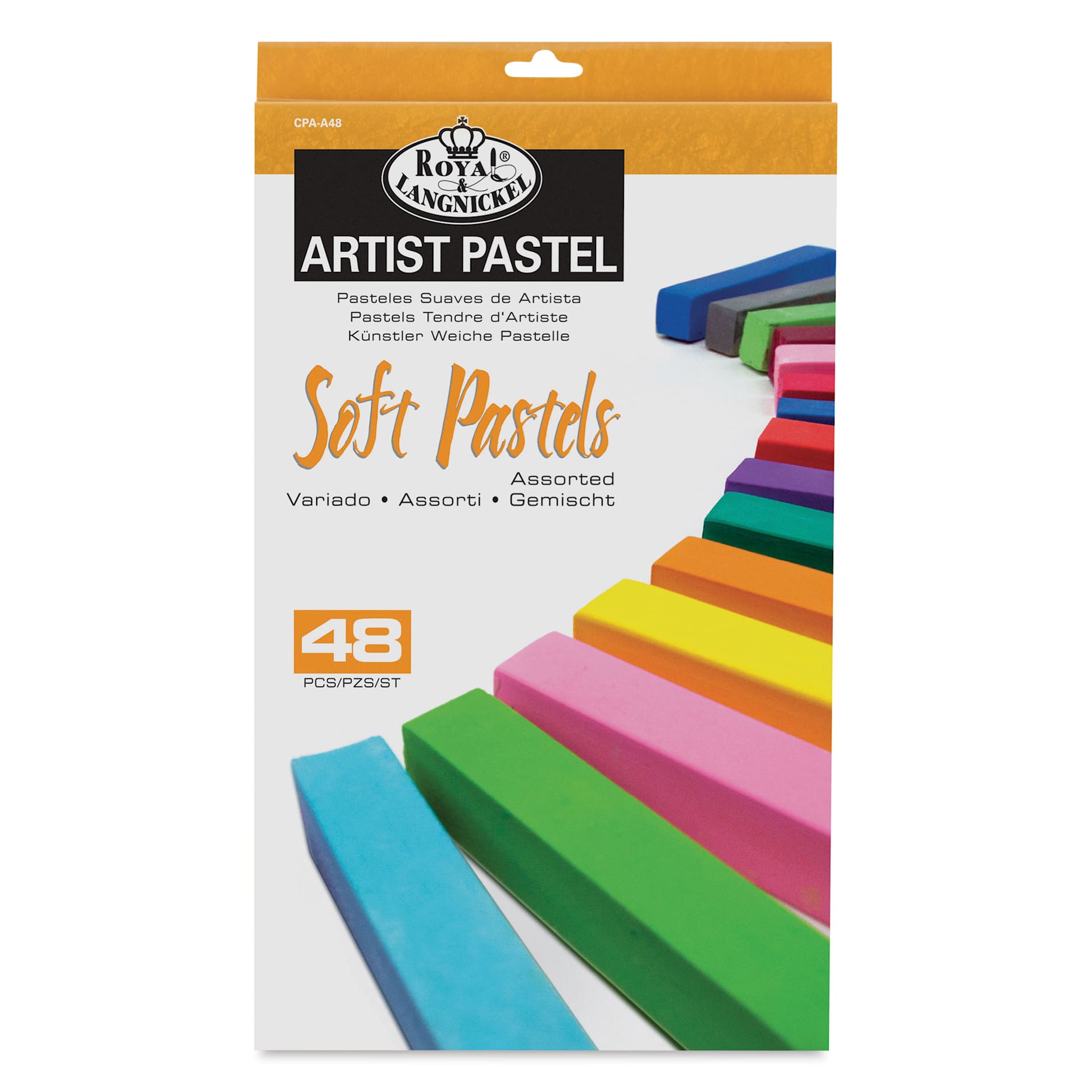 Royal & Langnickel Soft Pastel Set - Set of 48, Assorted, front of packaging Royal & Langnickel Soft Pastel Set - Set of 48, Assorted, front of packaging