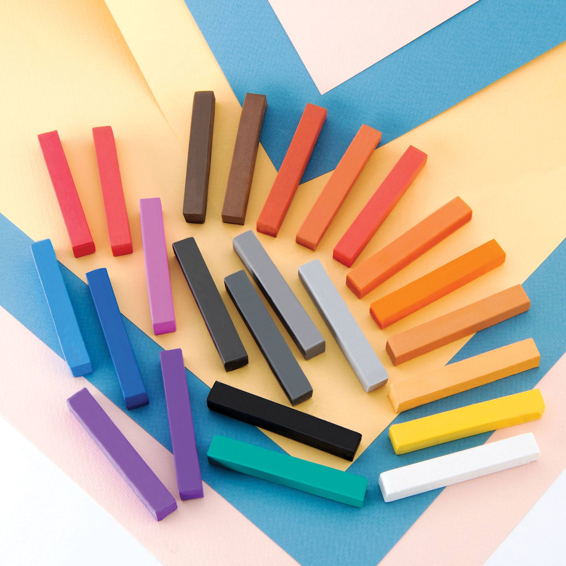 Royal & Langnickel Soft Pastel Set - Set of 24, Portrait, contents grouped by color family