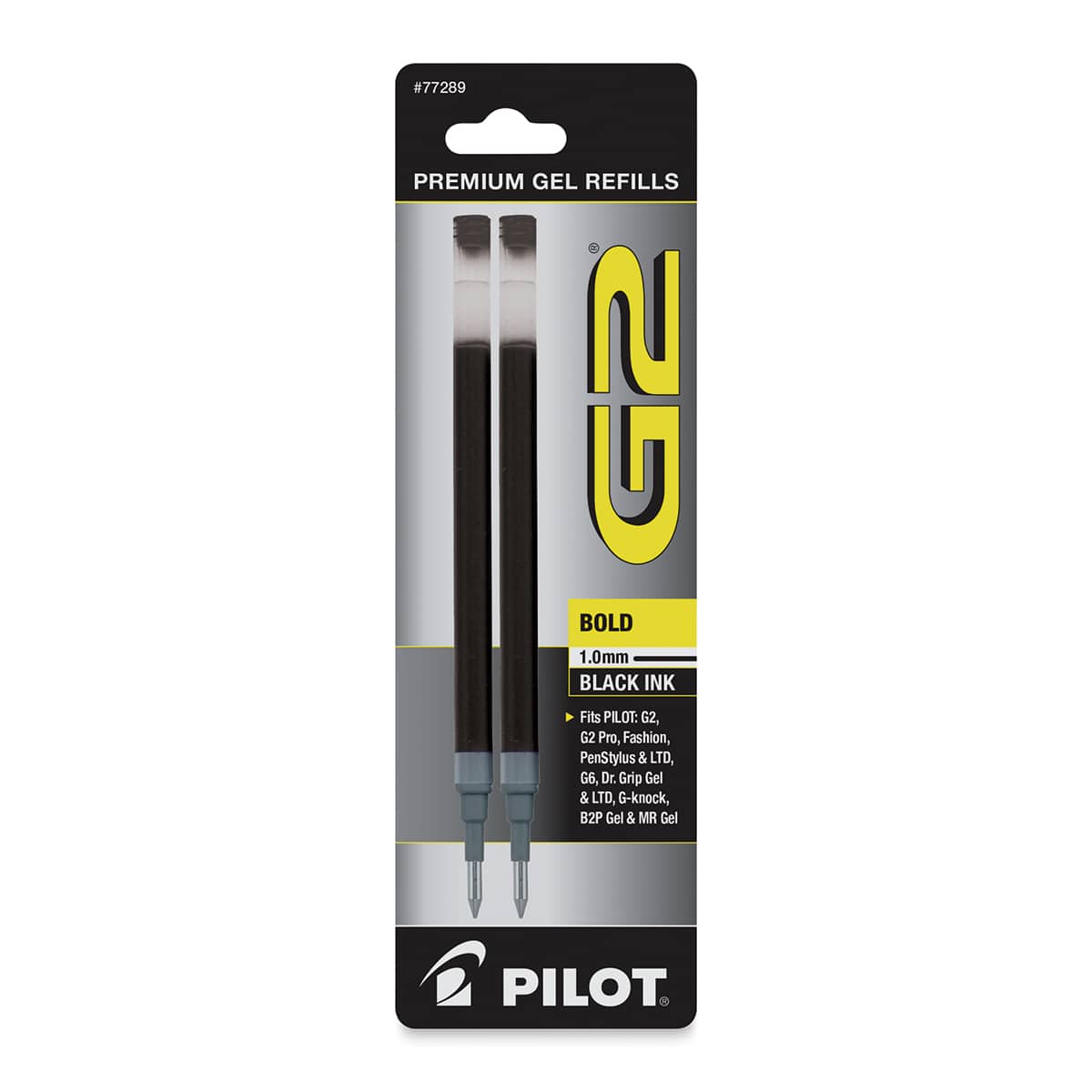 Pilot G2 Gel Pen Refill - 1.0 mm, Black, Bold, Pkg of 2