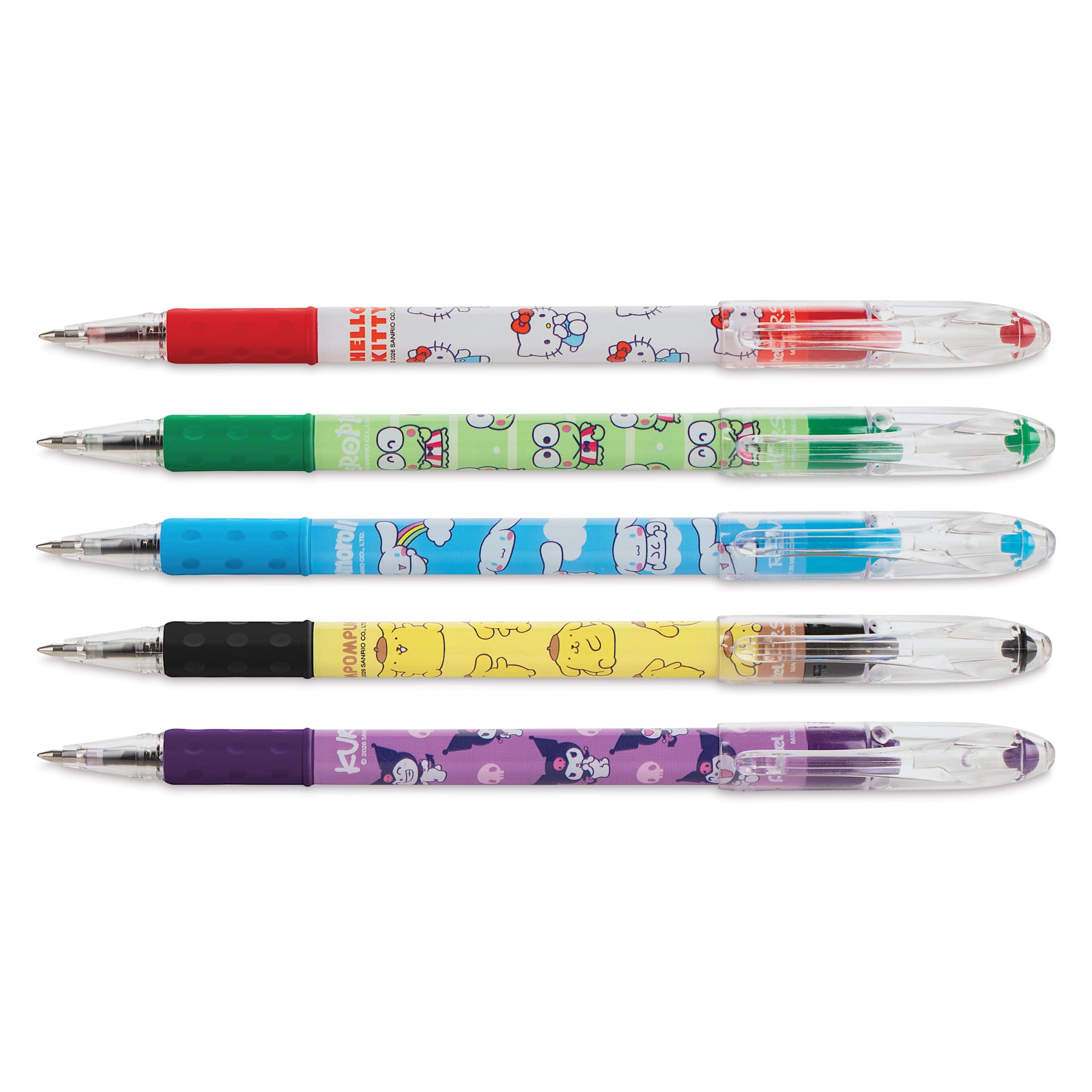 Pentel RSVP Colors Ballpoint Pens - Hello Kitty and Friends, Primary Colors, Fine Tip, Set of 5