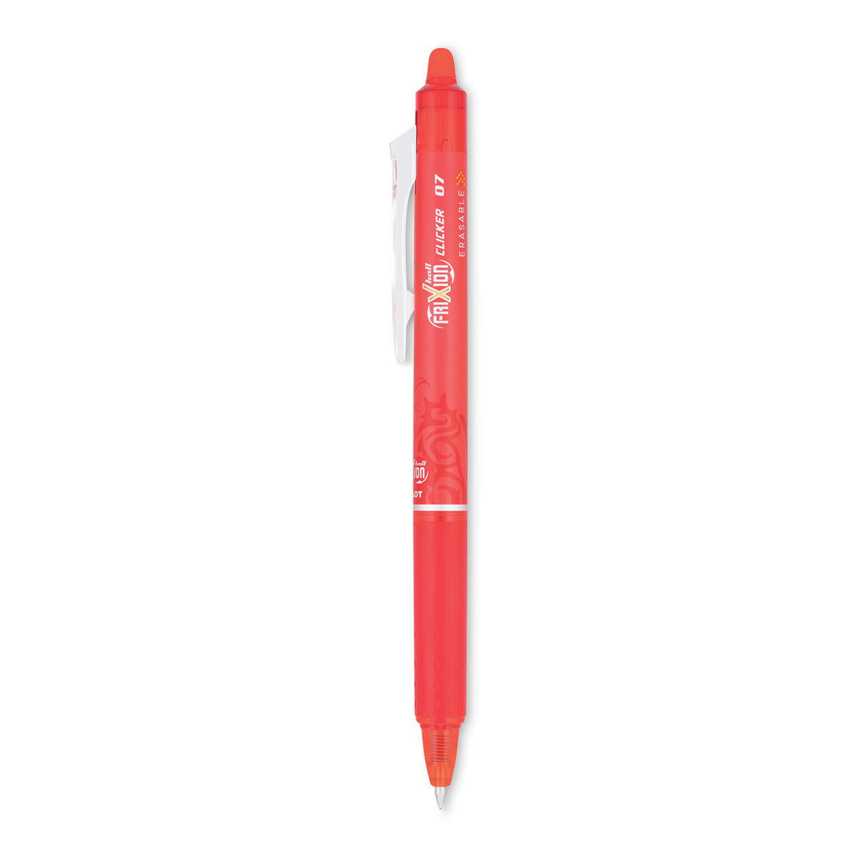 Pilot Frixion Clicker Erasable Gel Pen - Retractable, Red, Fine, extended nib
