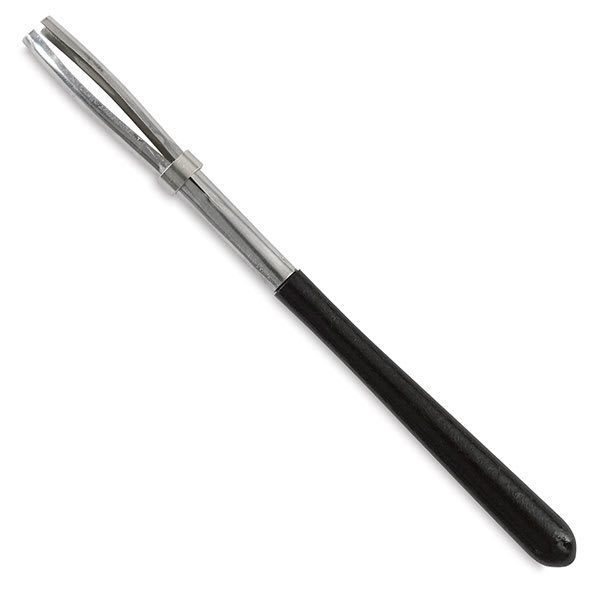 Holbein Charcoal Holder - Angled view of empty charcoal holder