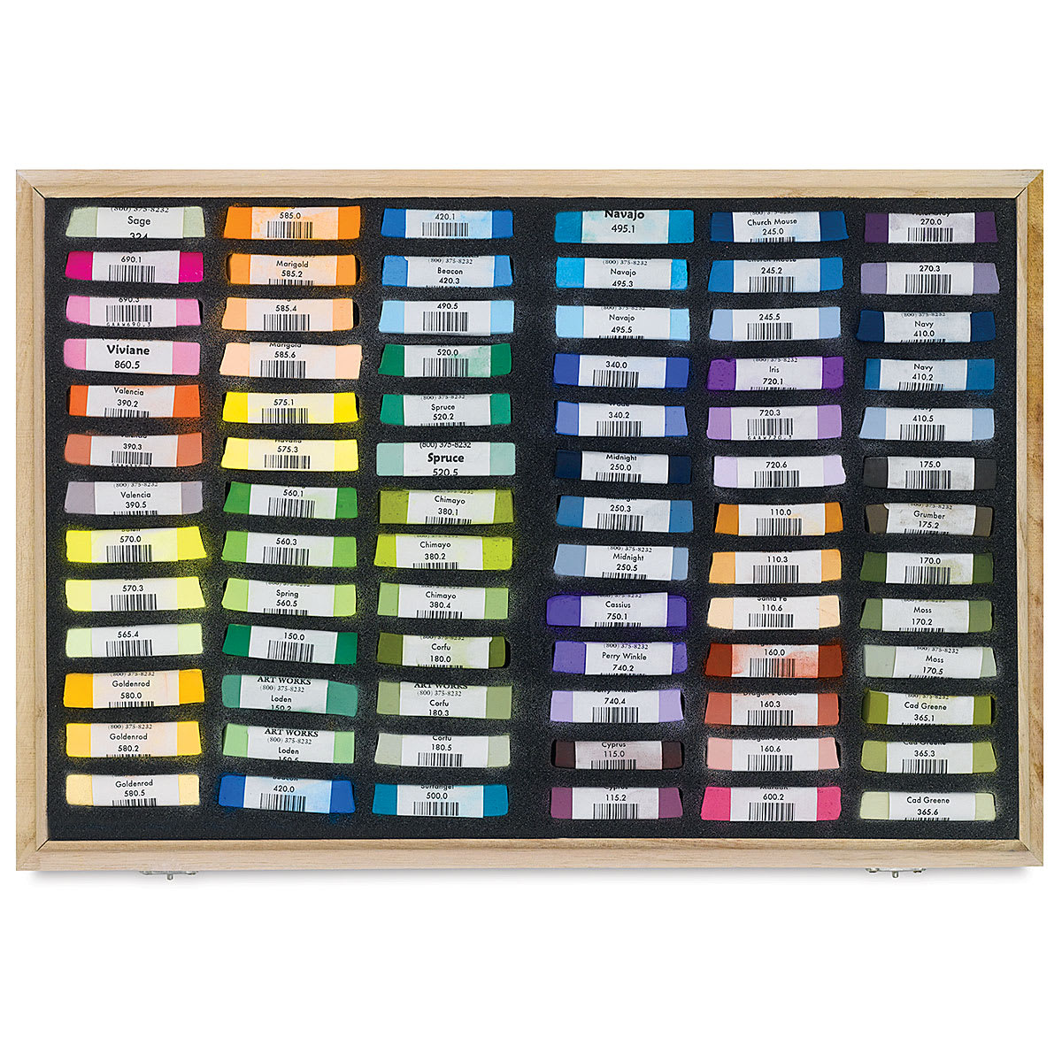 Great American Art Works Pastel Set - Southwest Landscape, Set of 78, pastels inside