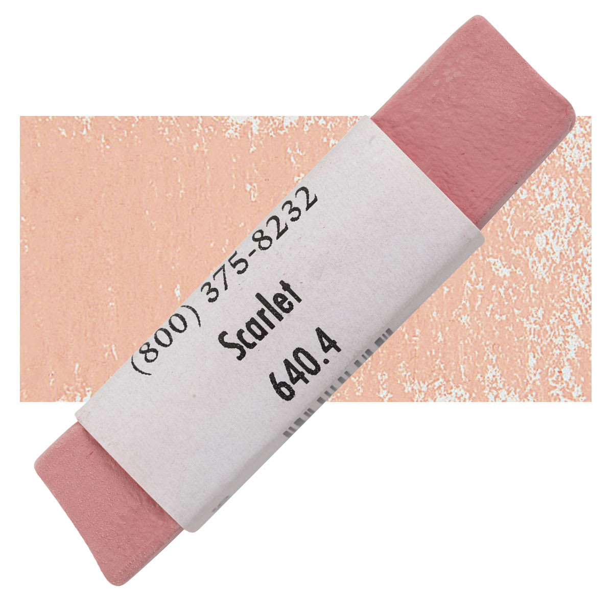 Great American Handmade Pastel - Scarlet 4, 640.4 pastel and swatch