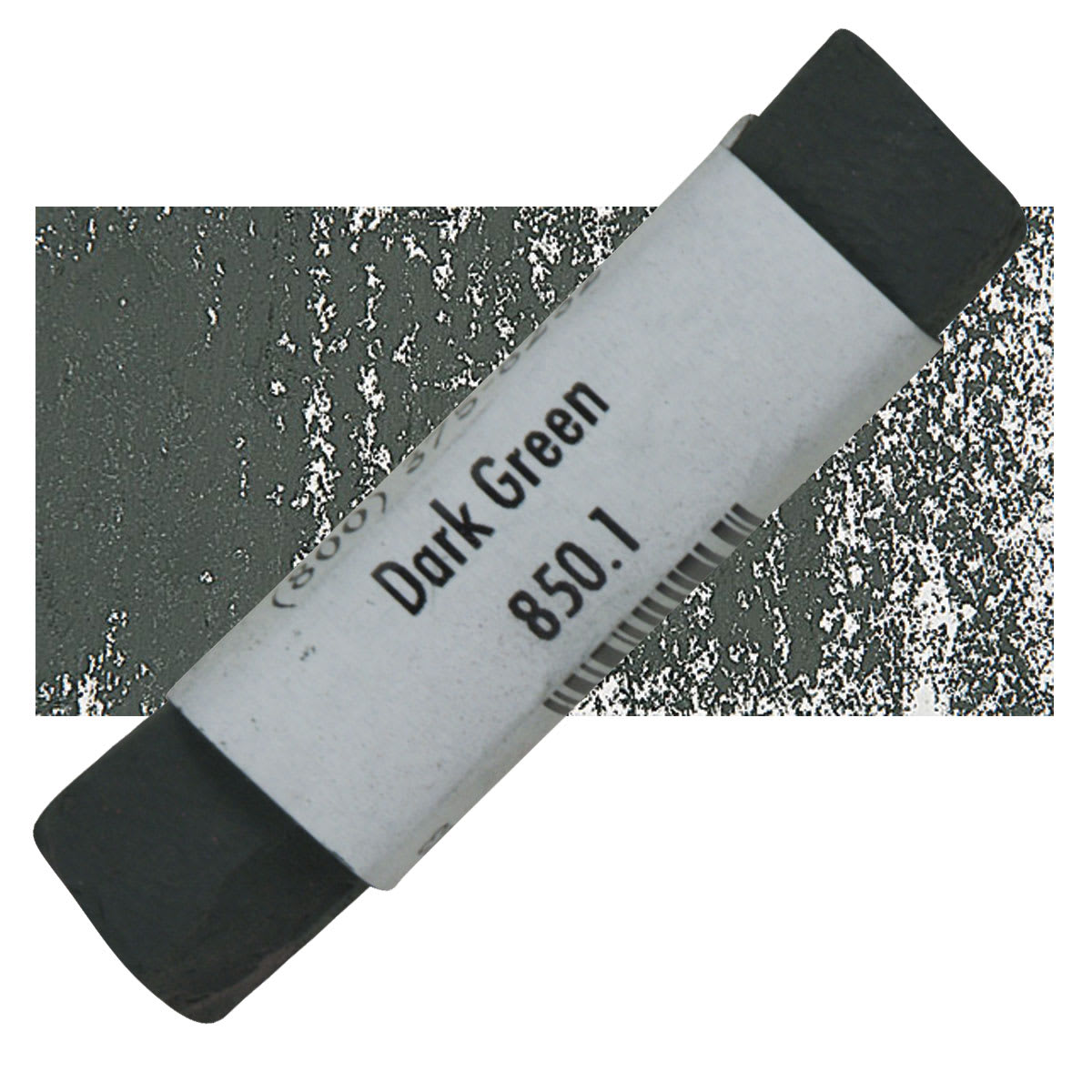 Great American Handmade Pastel - SOM Dark Green 1, 850.1 pastel and swatch