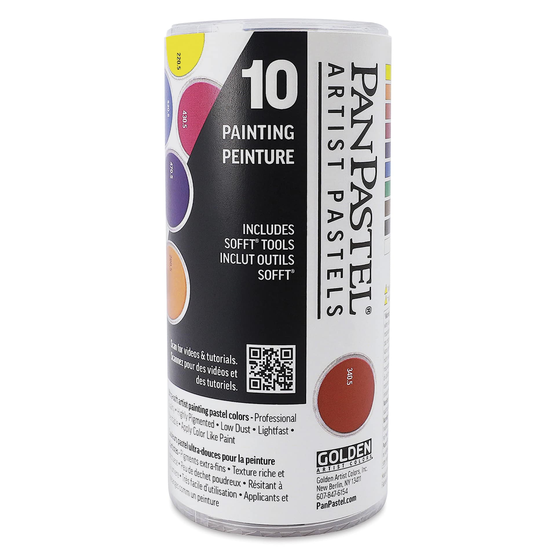 PanPastel Artists’ Painting Pastels Set - Painting Colors, Set of 10 - front of packaging
