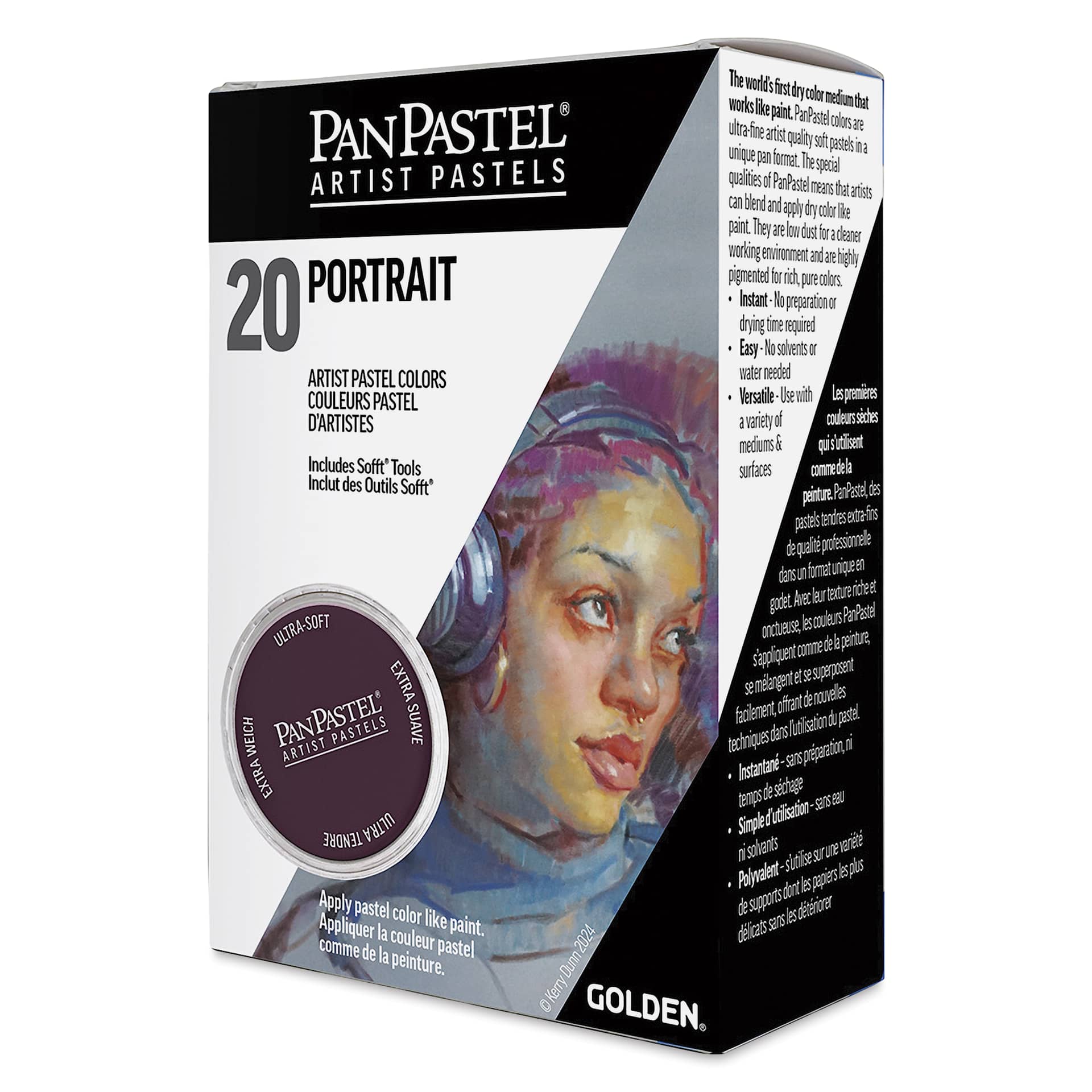 絵画 PanPastel 20 Color Set Painting PanPastel Artists' Painting Pastels Set - Portrait Colors, Set of