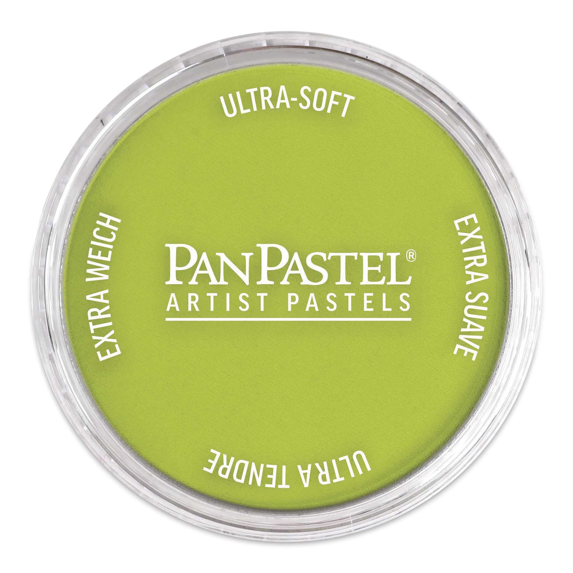 PanPastel Artists’ Painting Pastel - Bright Yellow Green, 680.5, pan with lid on