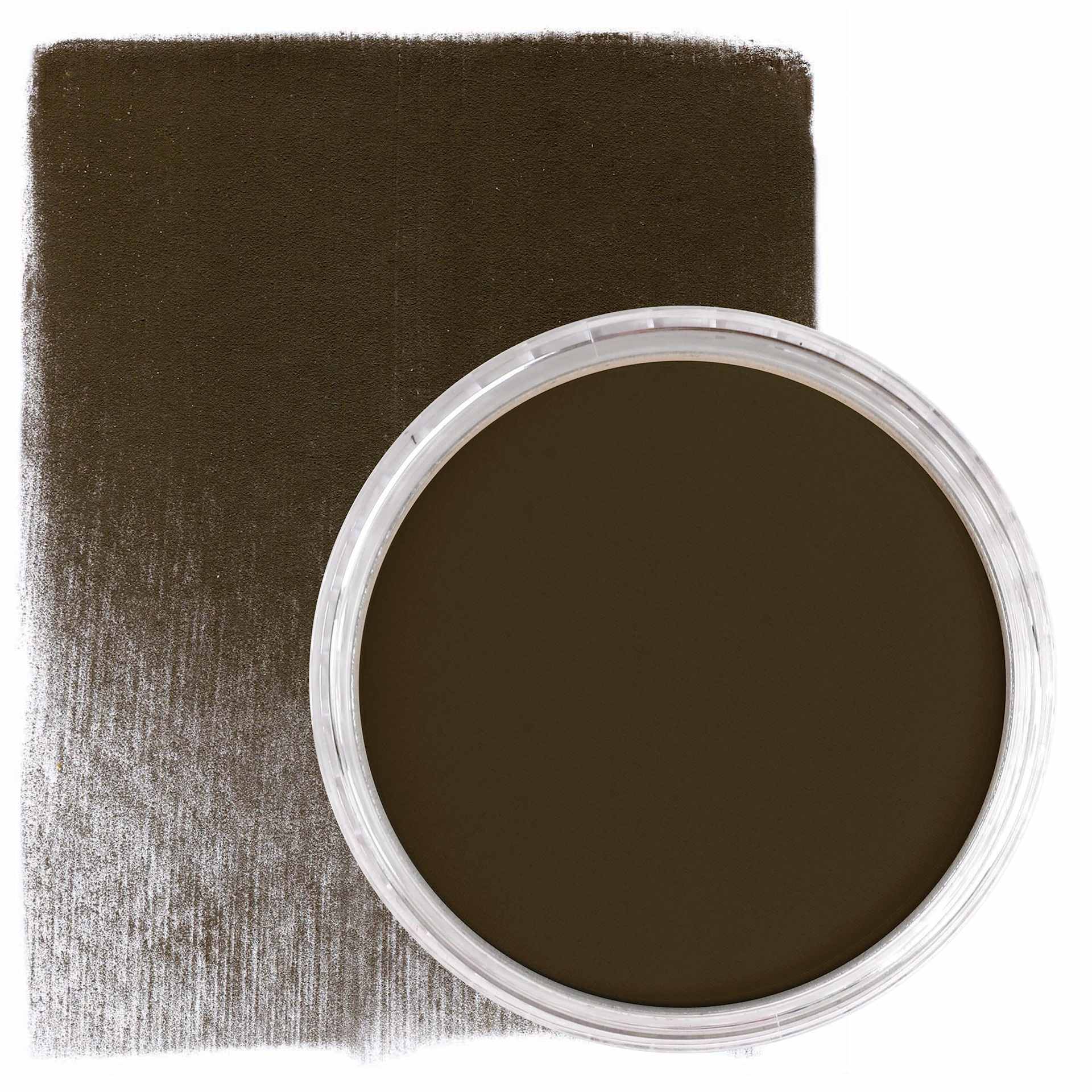 PanPastel Artists’ Painting Pastel - Burnt Sienna Extra Dark, 740.1, swatch and pan