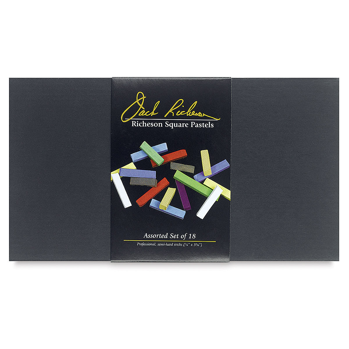 Richeson Semi-Hard Square Pastel - Set of 18 (front of packaging)