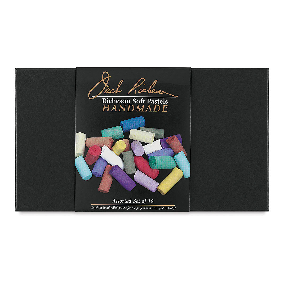 Richeson Handmade Soft Pastels - Assorted Colors, Set of 18, Full Stick (front of packaging) Richeson Handmade Soft Pastels - Assorted Colors, Set of 18, Full Stick (front of packaging)