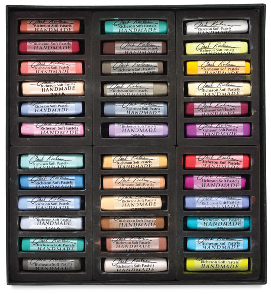 Richeson Handmade Soft Pastels - Assorted Colors, Set of 36, Full Stick (set contents) Richeson Handmade Soft Pastels - Assorted Colors, Set of 36, Full Stick (set contents)