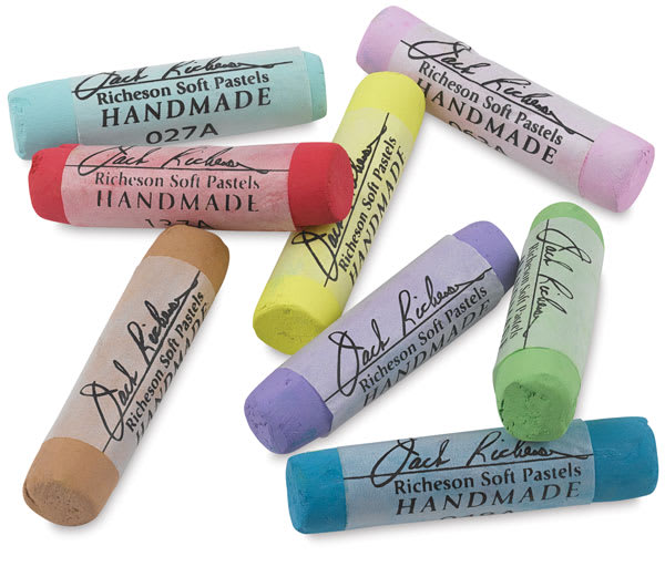 Richeson Handmade Soft Pastels - Various colors of Full sticks shown Richeson Handmade Soft Pastels - Various colors of Full sticks shown