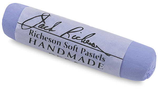 Richeson Handmade Soft Pastels and Sets -Single light Blue Full Stick shown in closeup Richeson Handmade Soft Pastels and Sets -Single light Blue Full Stick shown in closeup