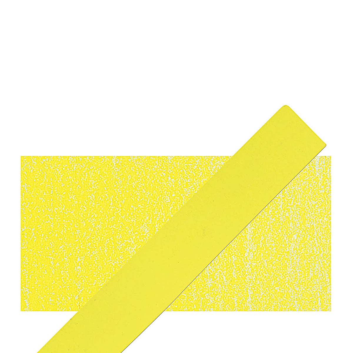 Holbein Artists' Soft Pastel - Lemon Yellow 1 pastel and swatch
