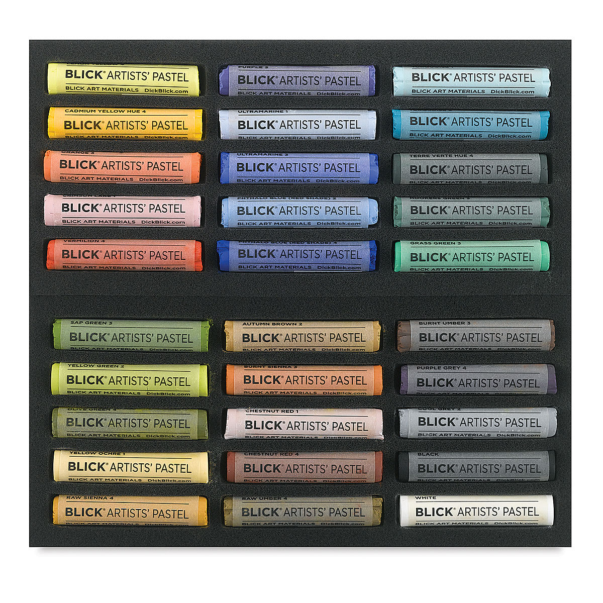 Blick Artists' Soft Pastel Set - Landscape Colors, Set of 30 (inside package)