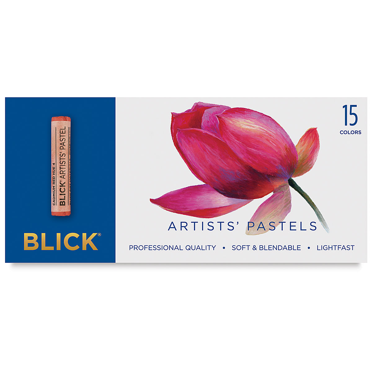 Blick Artists' Soft Pastel Set - Assorted Colors, Set of 15 (front of package)