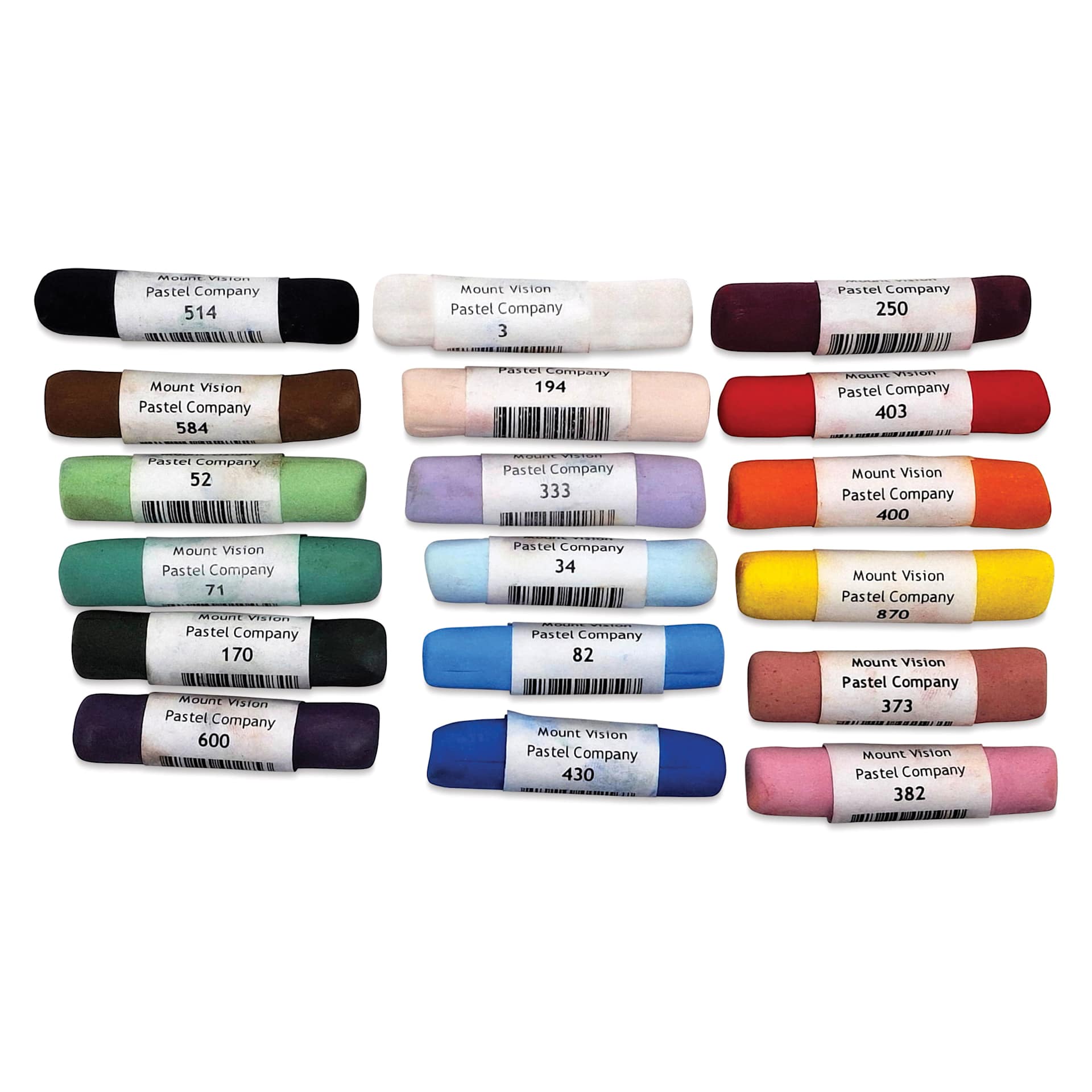 Mount Vision Soft Pastel Set - Workshop A, Set of 18