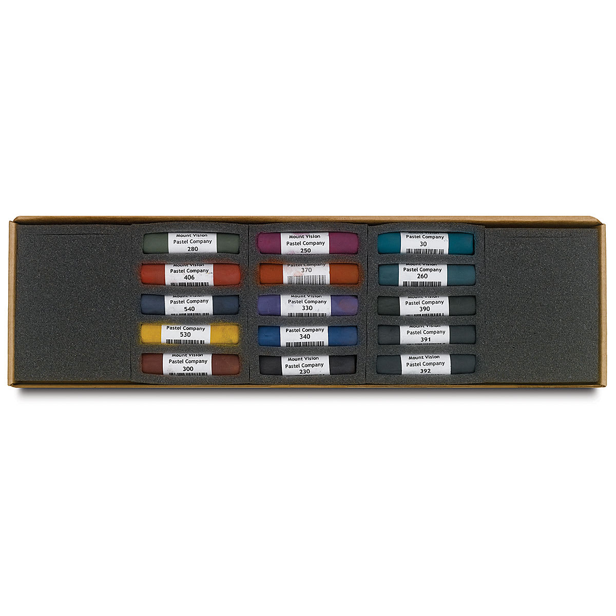 Mount Vision Soft Pastels and Sets - Dark Set of 15 