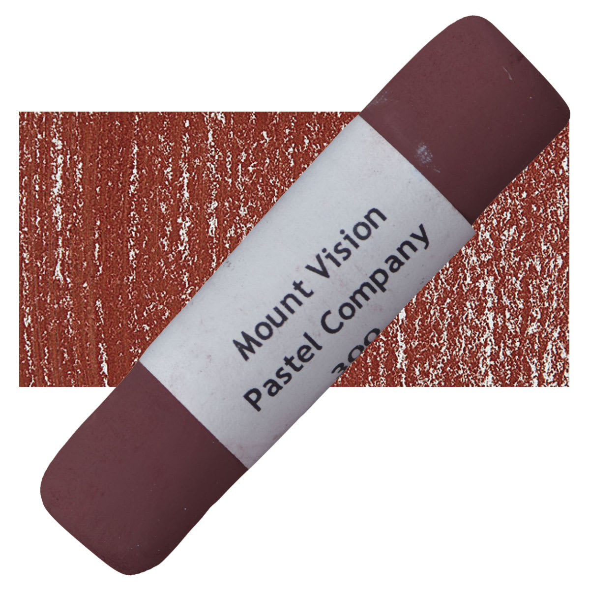 Mount Vision Handmade Pastel - Burgundy 300 pastel and swatch