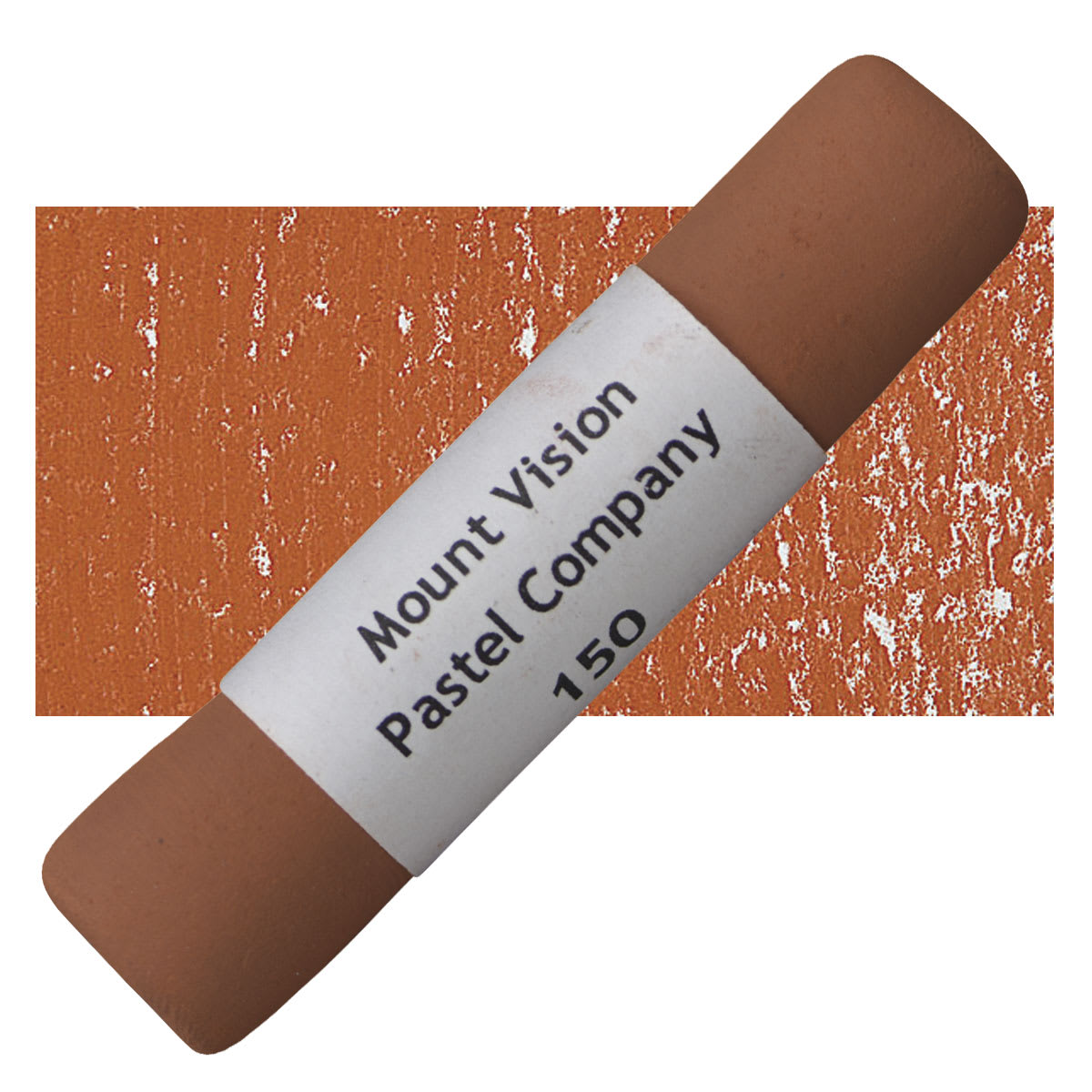Mount Vision Handmade Pastel - Burnt Sienna 150 pastel and swatch