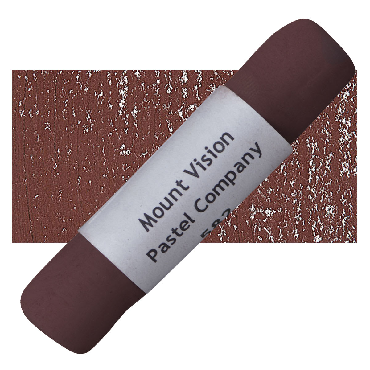 Mount Vision Handmade Pastel - Dark Brown 582 pastel and swatch