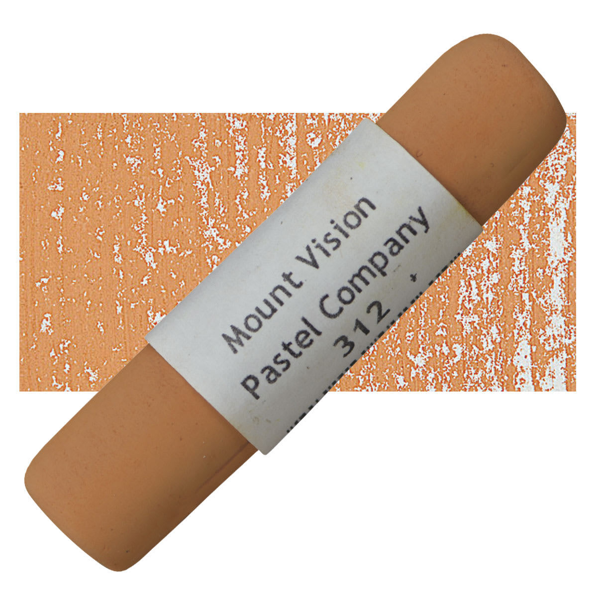 Mount Vision Handmade Pastel - Earth Orange 312 pastel and swatch