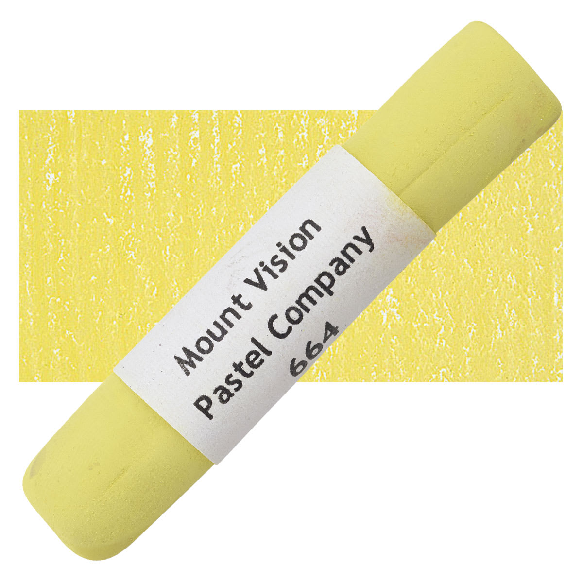 Mount Vision Handmade Pastel - Pea Green 664 pastel and swatch