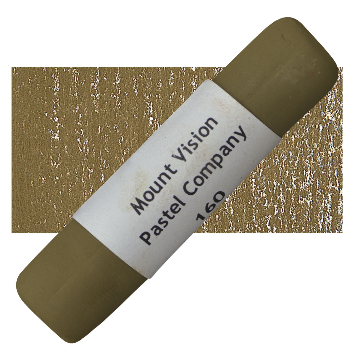 Mount Vision Handmade Pastel - Raw Umber 160 pastel and swatch