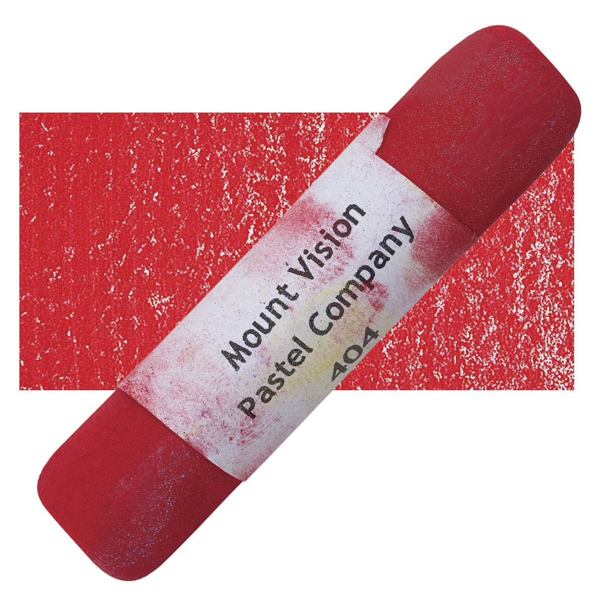 Mount Vision Handmade Pastel - Reddish Orange 404 pastel and swatch