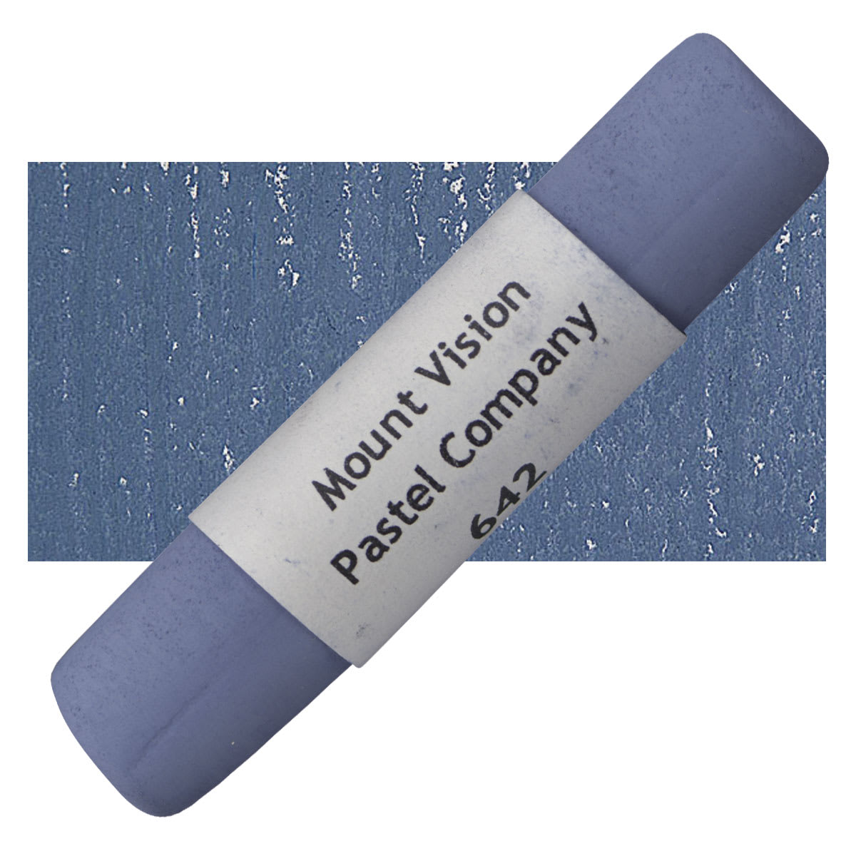 Mount Vision Handmade Pastel - Thunderstorm Blue 642 pastel and swatch