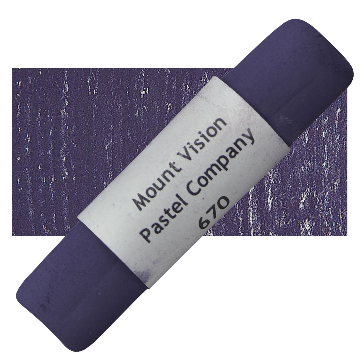 Mount Vision Handmade Pastel - Thunderstorm Violet 670 pastel and swatch