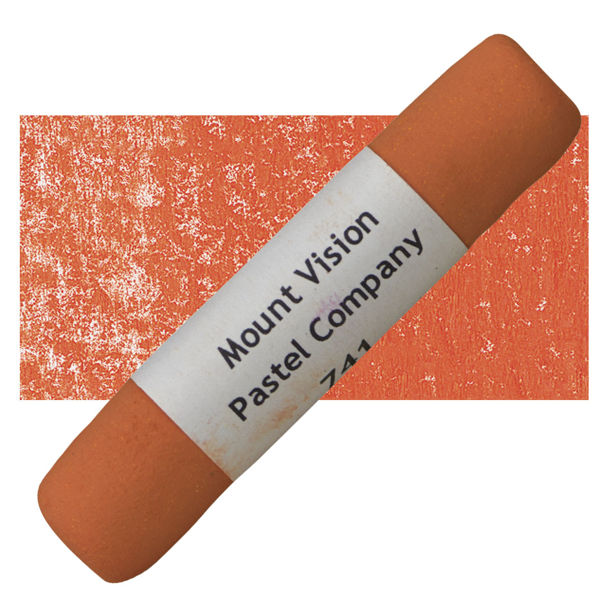 Mount Vision Handmade Pastel - Tropical Red Yellow 741 pastel and swatch