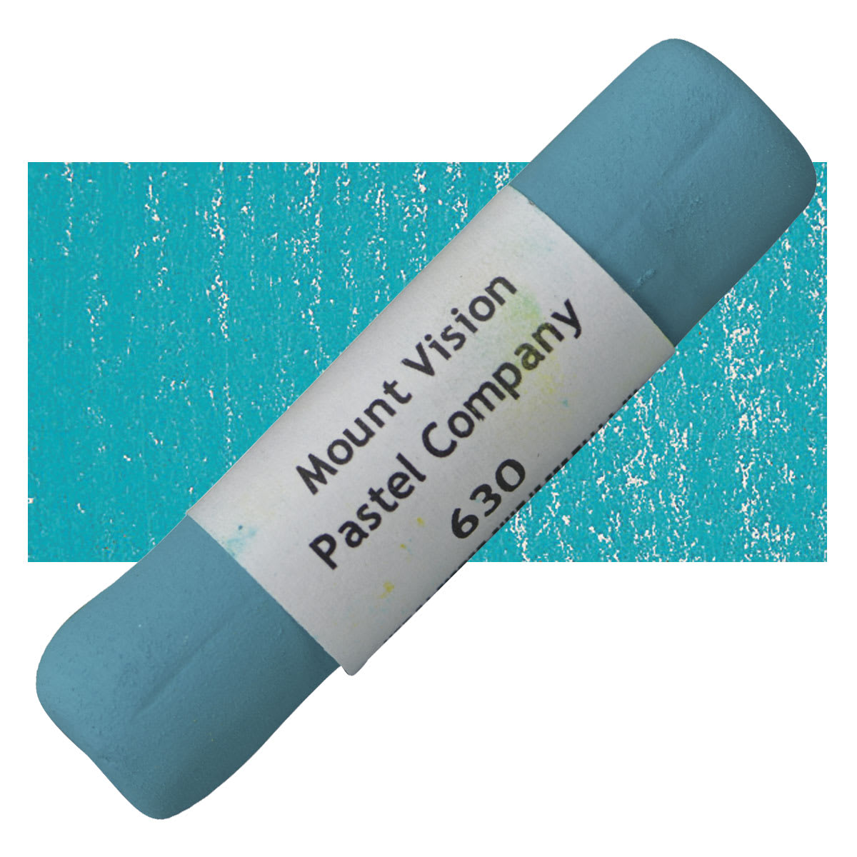 Mount Vision Handmade Pastel - Turquoise Green 630 pastel and swatch