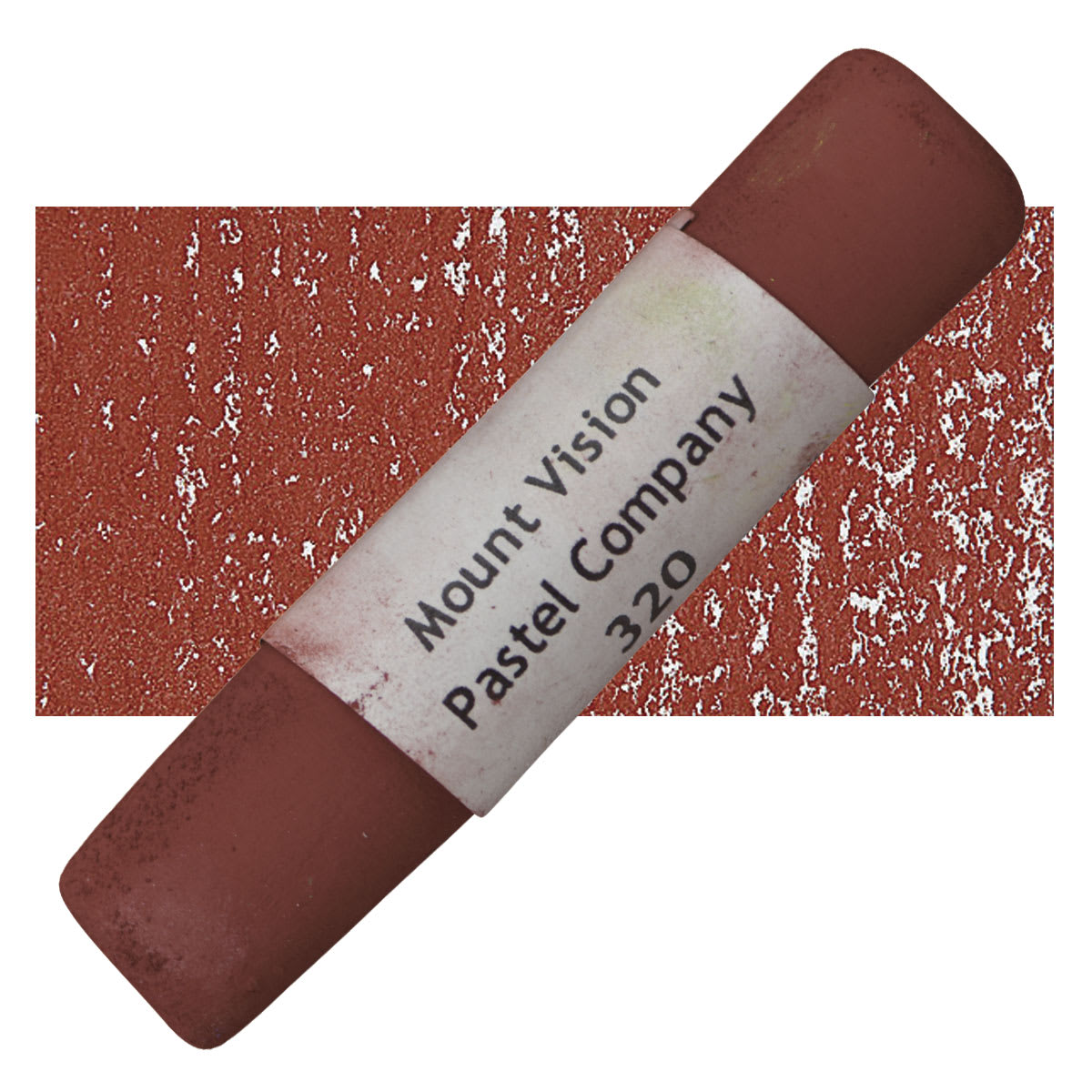Mount Vision Handmade Pastel - Venetian Red 320 pastel and swatch