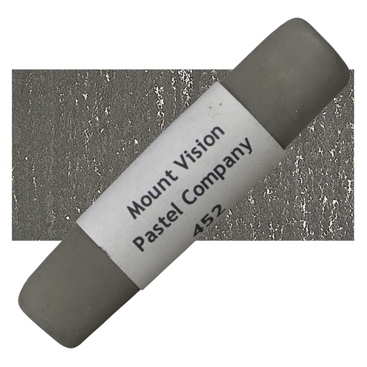 Mount Vision Handmade Pastel - Warm Gray 452 pastel and swatch