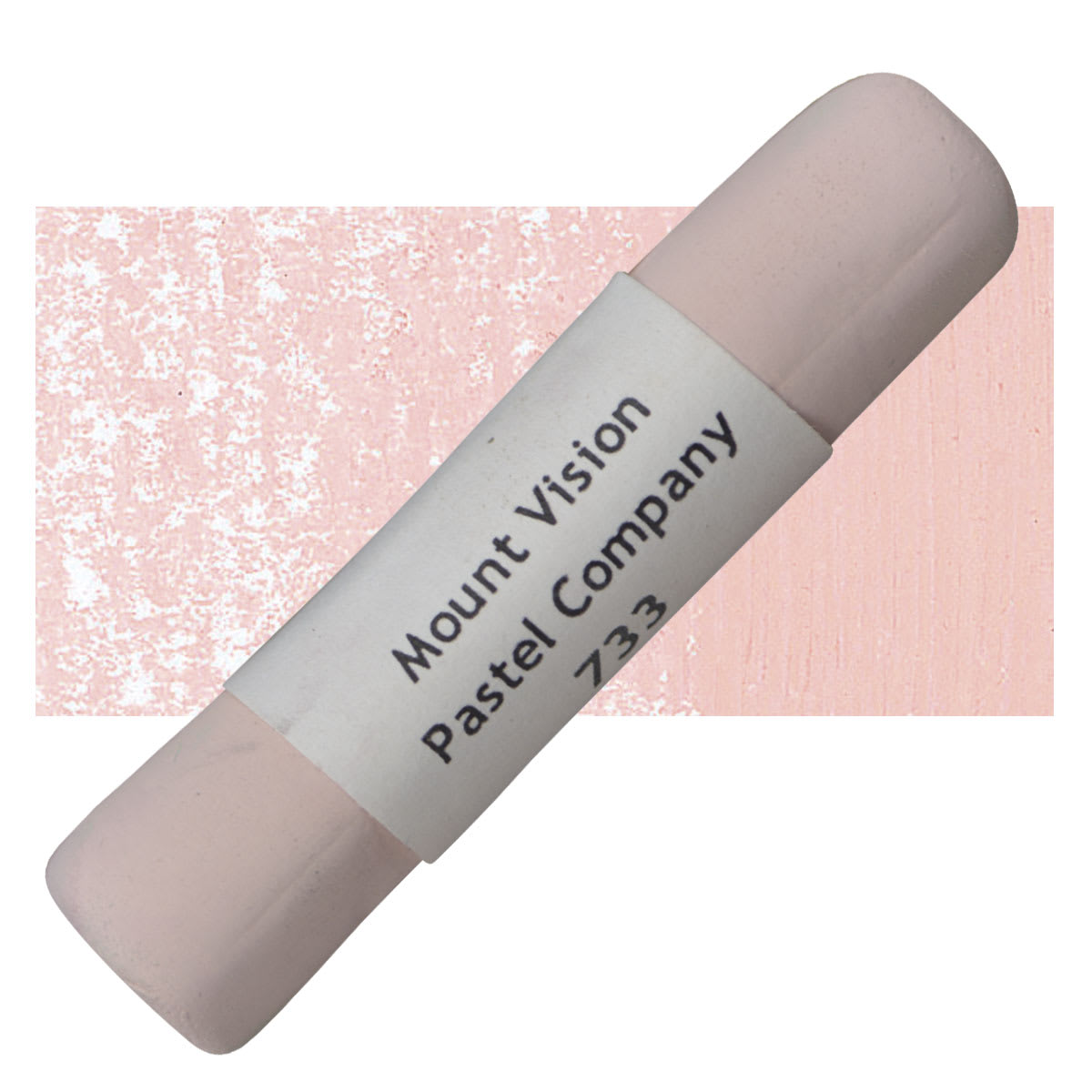 Mount Vision Handmade Pastel - Warm Red 733 pastel and swatch