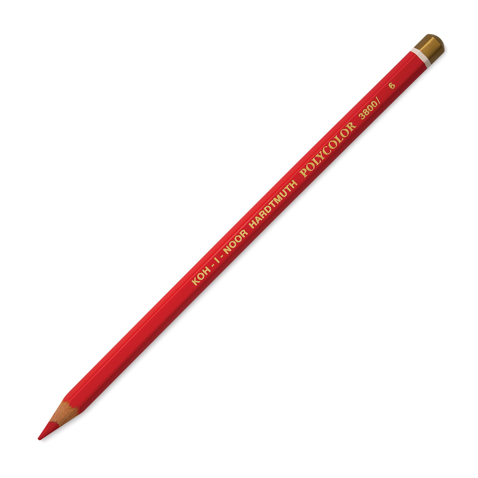 Koh-I-Noor Polycolor Dry Color Drawing Pencil - Vermilion 6
