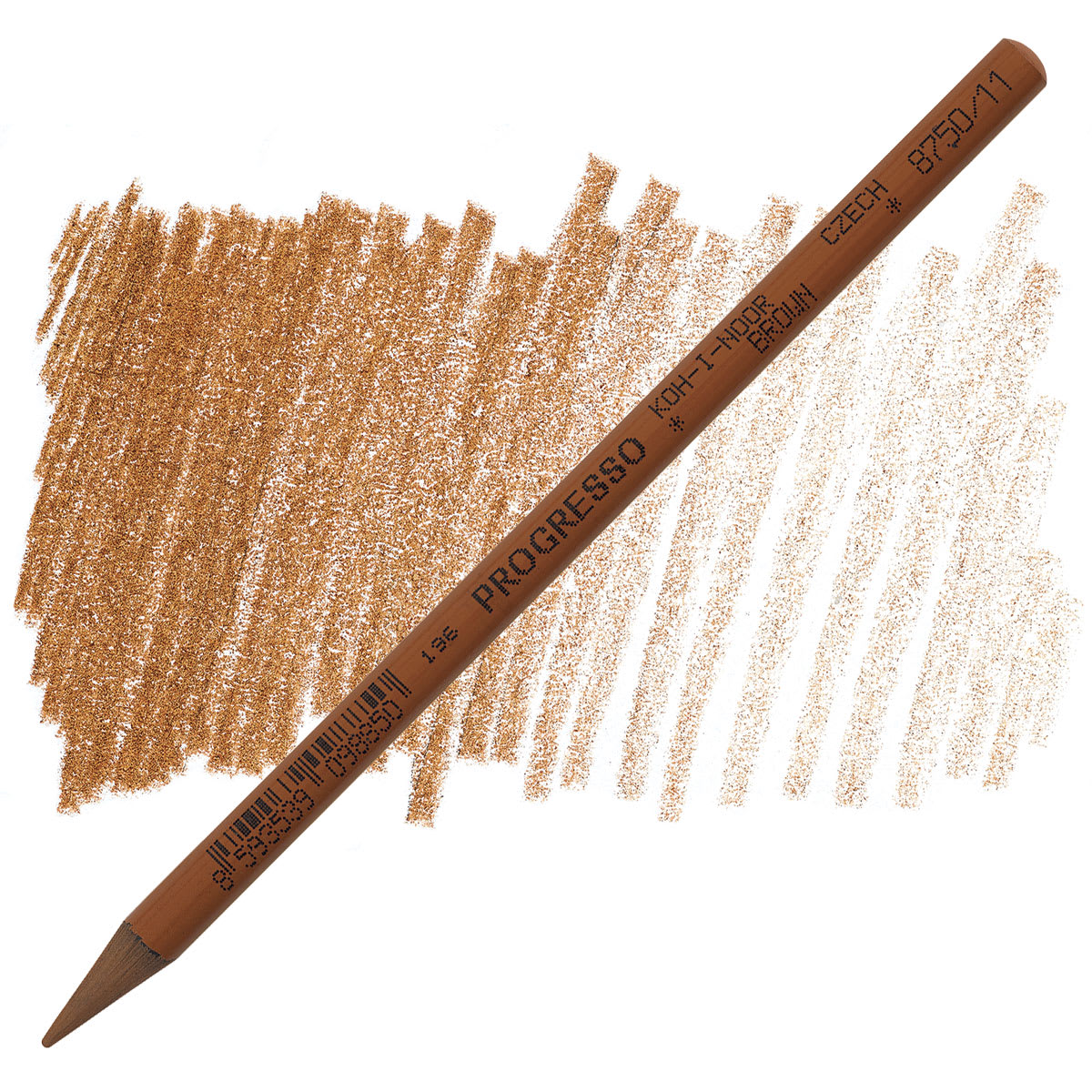 Koh-I-Noor Woodless Colored Pencil - Brown pencil and swatch