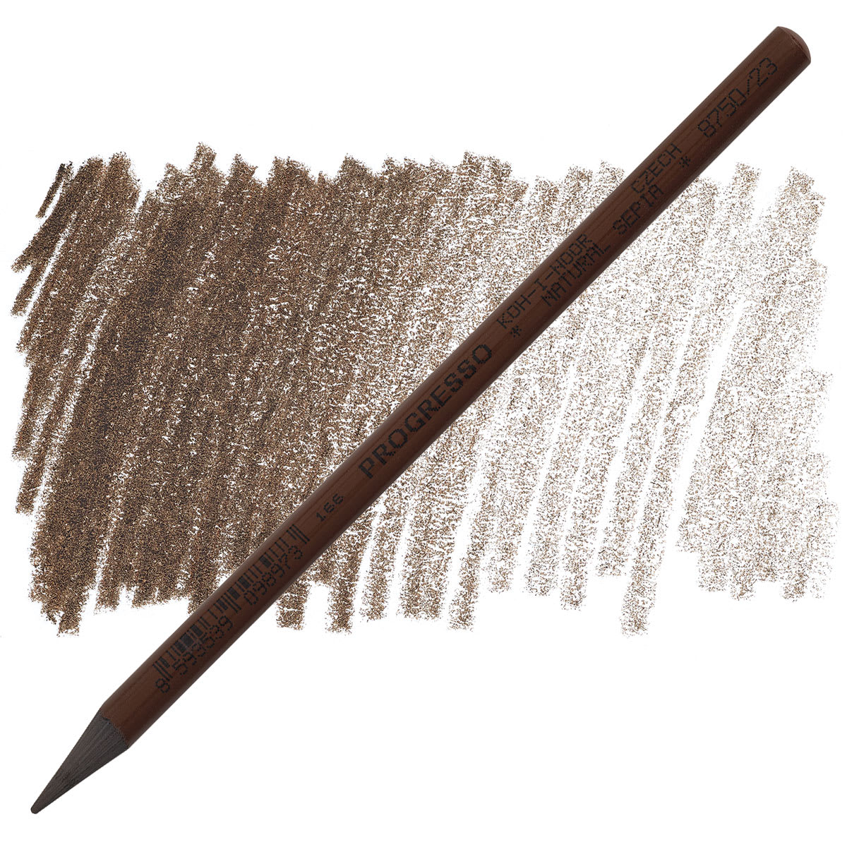 Koh-I-Noor Woodless Colored Pencil - Natural Sepia pencil and swatch