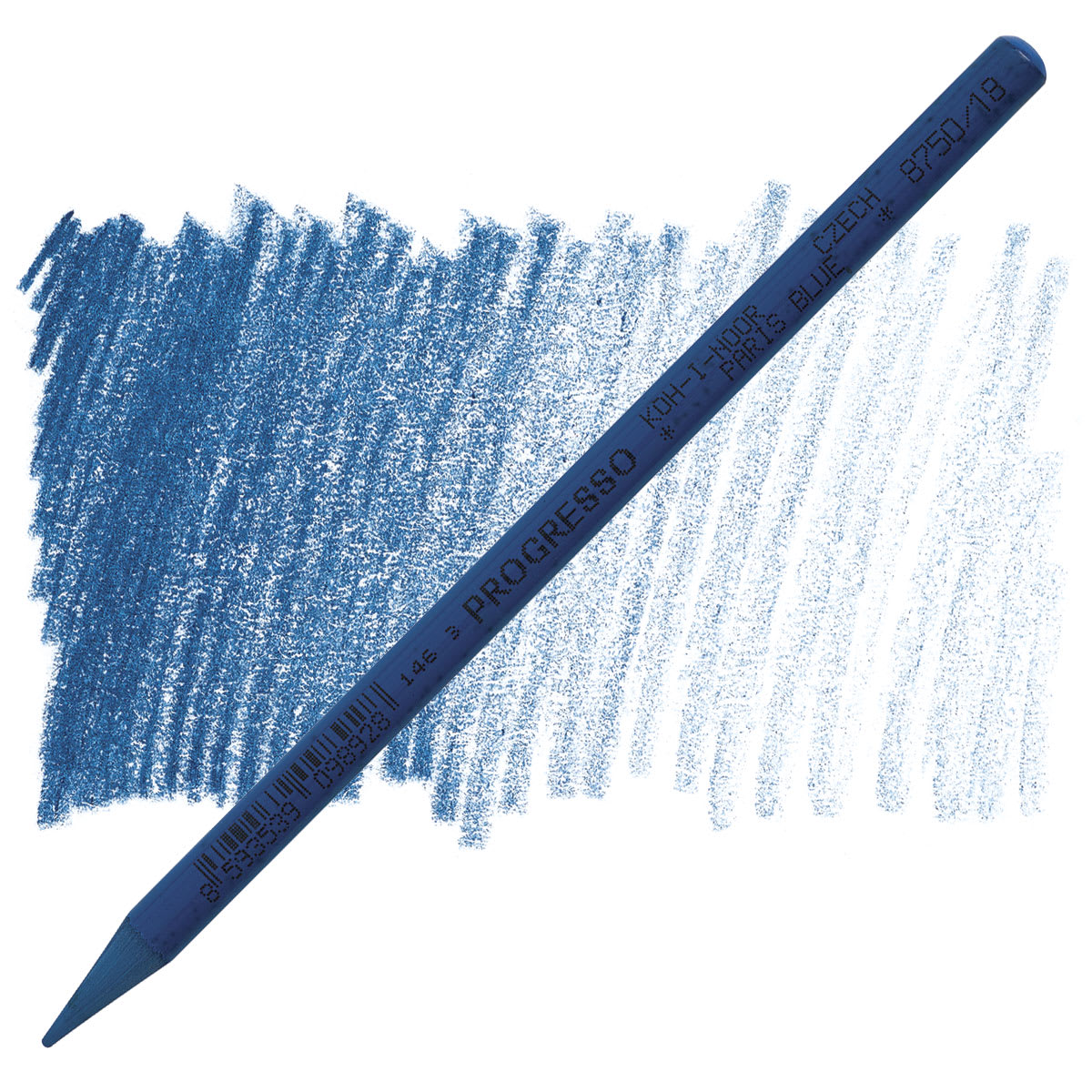 Koh-I-Noor Woodless Colored Pencil - Paris Blue pencil and swatch