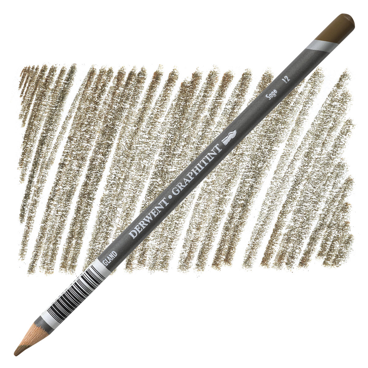 Derwent Graphitint Pencil - Sage pencil and swatch