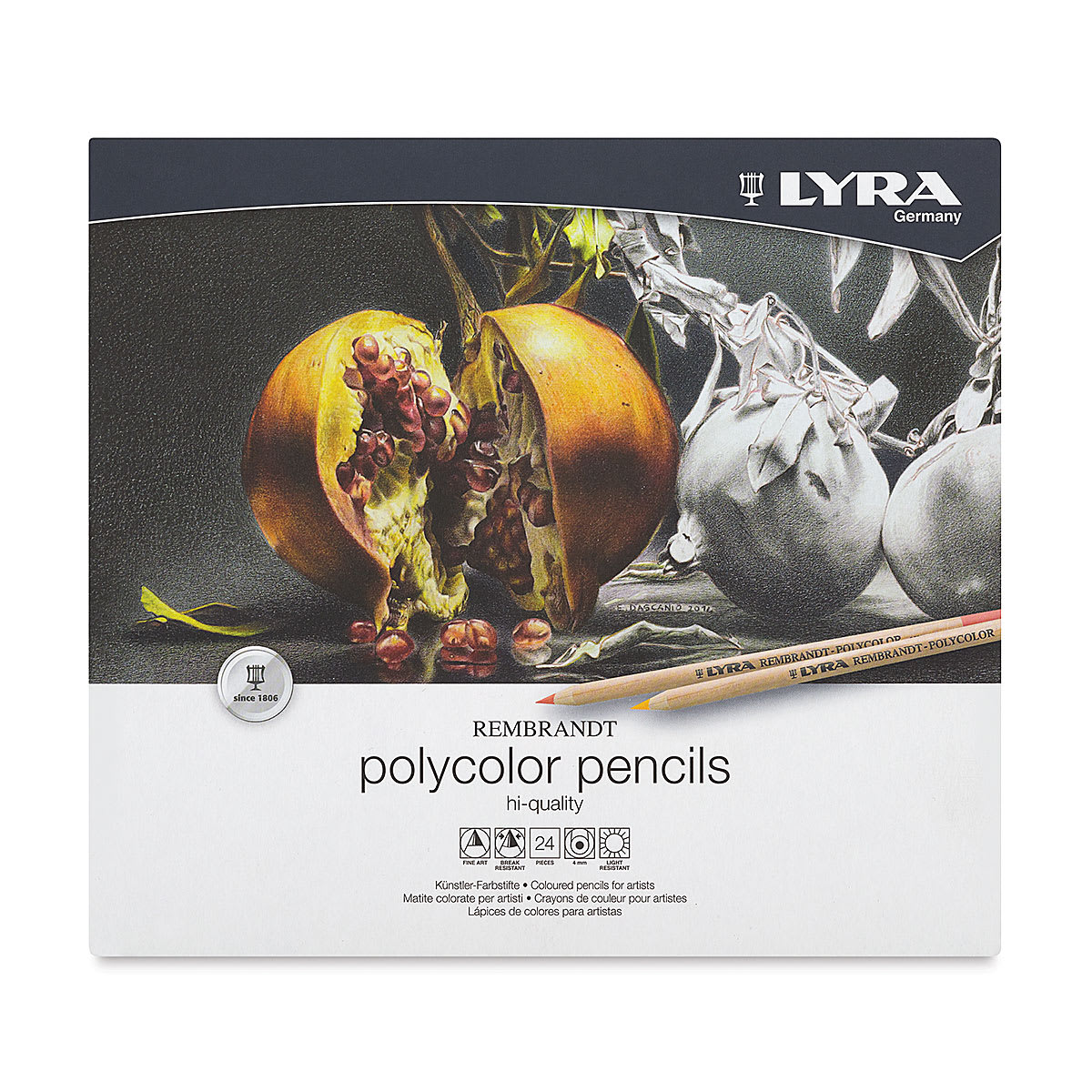 Oil-Based Colored Pencils, set of 24, Front cover