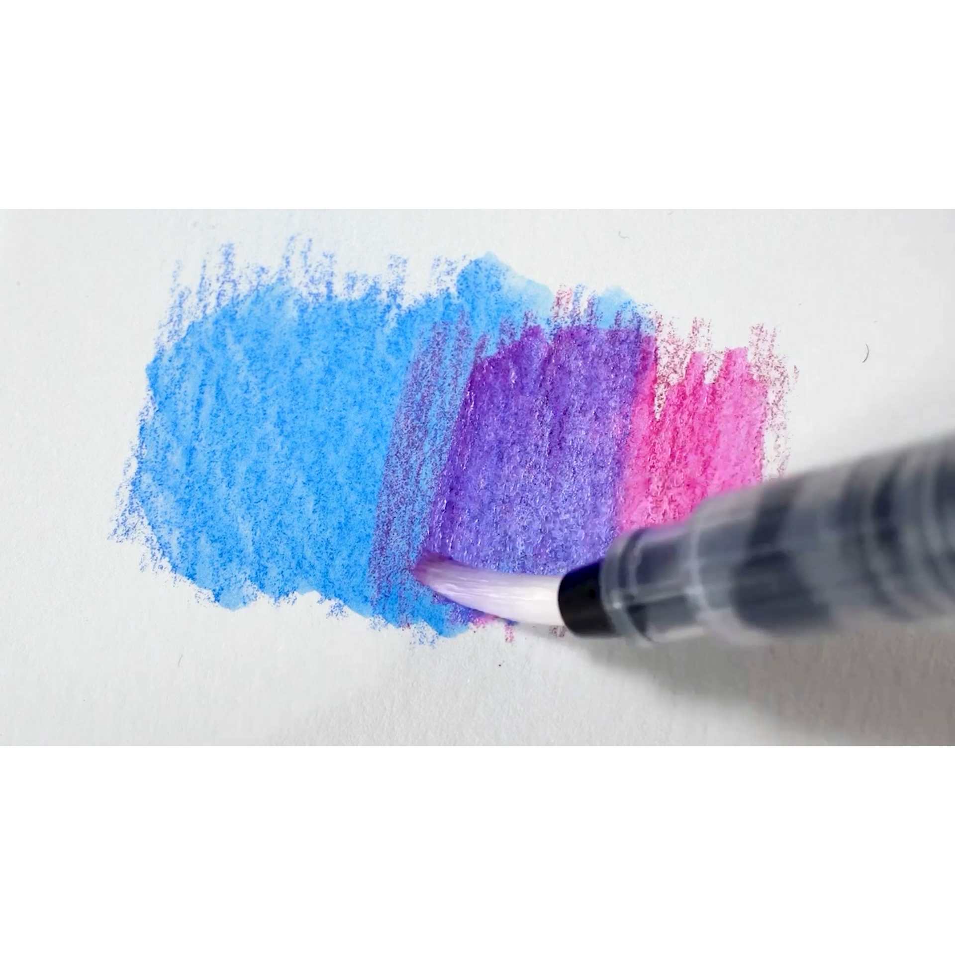 Derwent Inktense Pencils, wetted blended swatch Derwent Inktense Pencils, wetted blended swatch