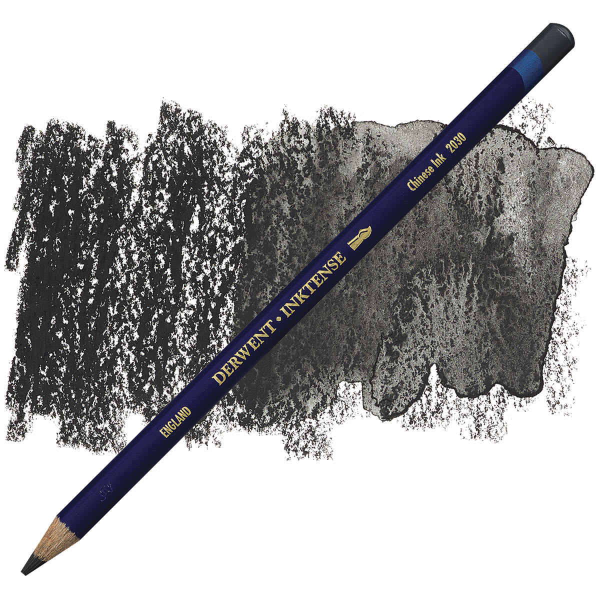 Derwent Inktense Pencil - Chinese Ink pencil and swatch Derwent Inktense Pencil - Chinese Ink pencil and swatch