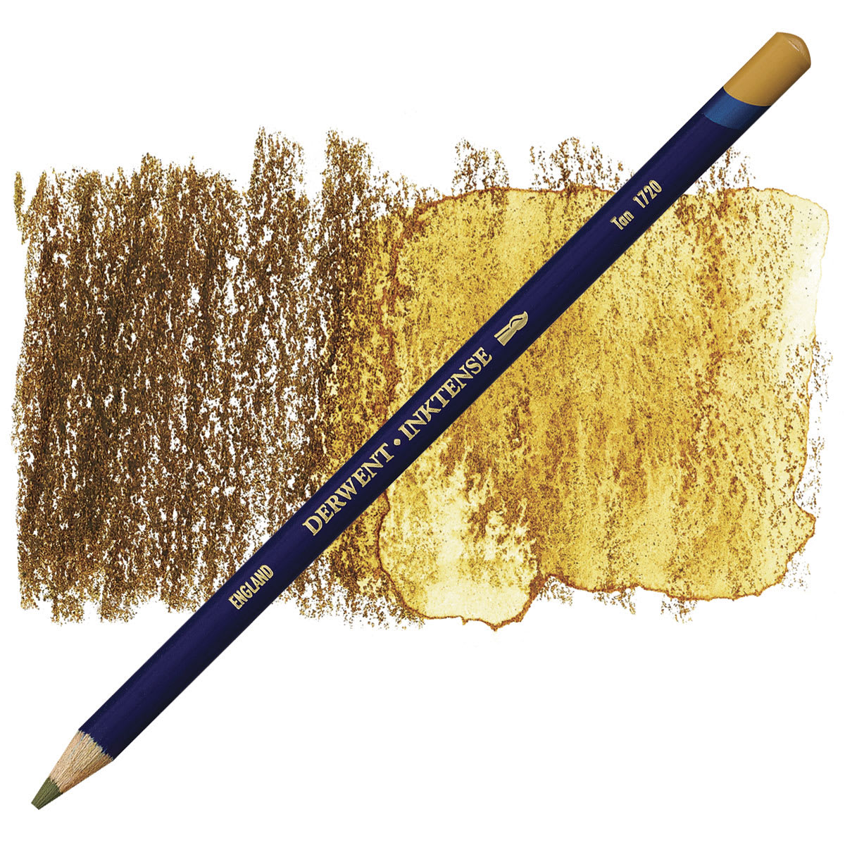 Derwent Inktense Pencil - Tan pencil and swatch