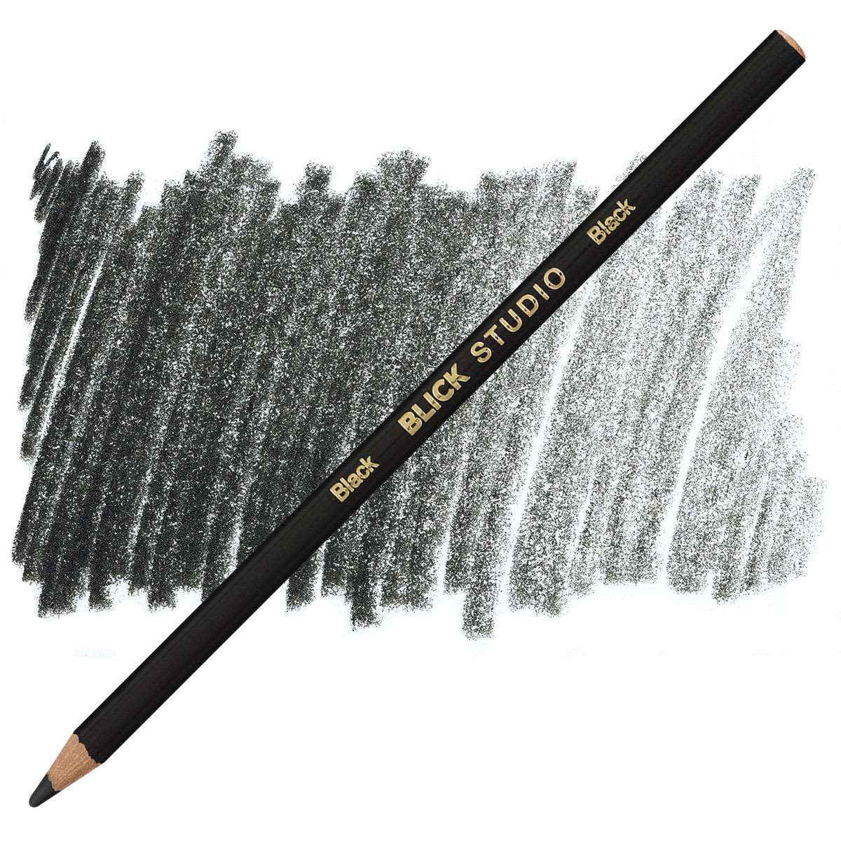 Blick Studio Artists' Colored Pencil - Black pencil and swatch