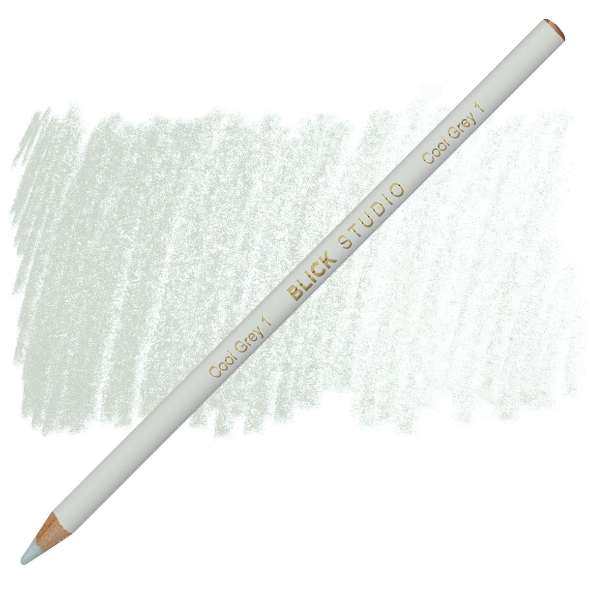 Blick Studio Artists' Colored Pencil - Cool Grey 1 pencil and swatch