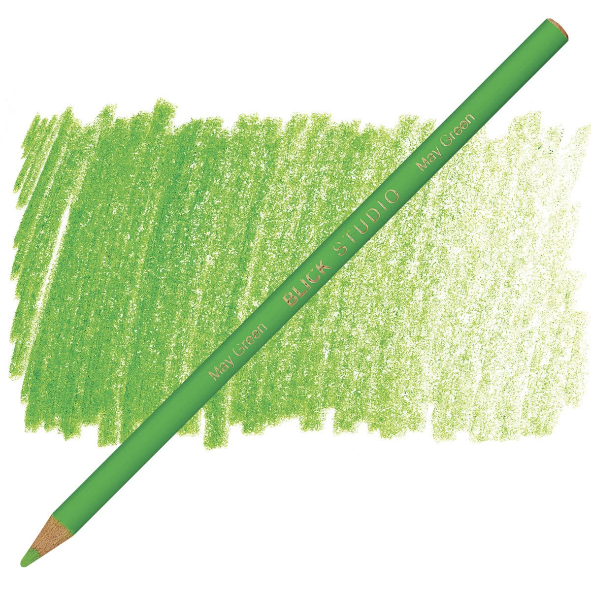 Blick Studio Artists' Colored Pencil - May Green pencil and swatch